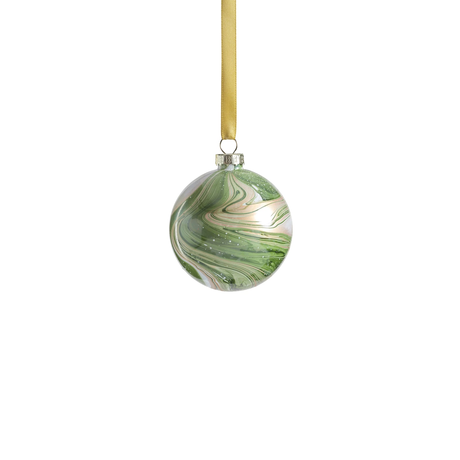 Marbled Green Ornament