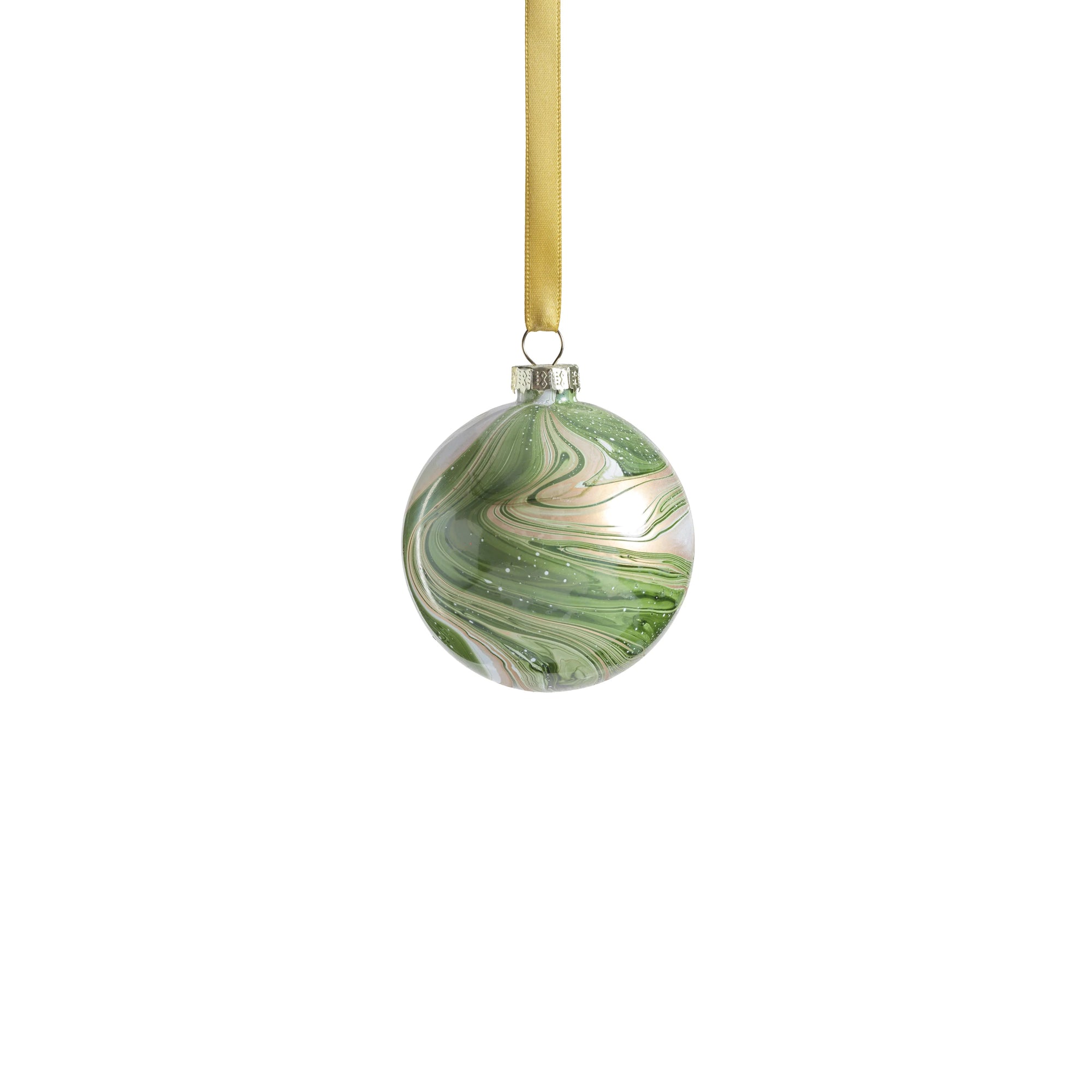 Marbled Green Ornament