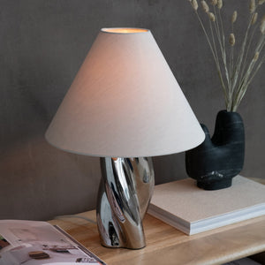 Twist Chrome Table Lamp