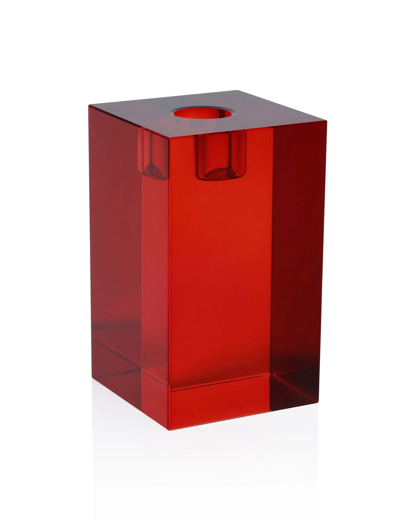 Square Glass Taper Holder Large