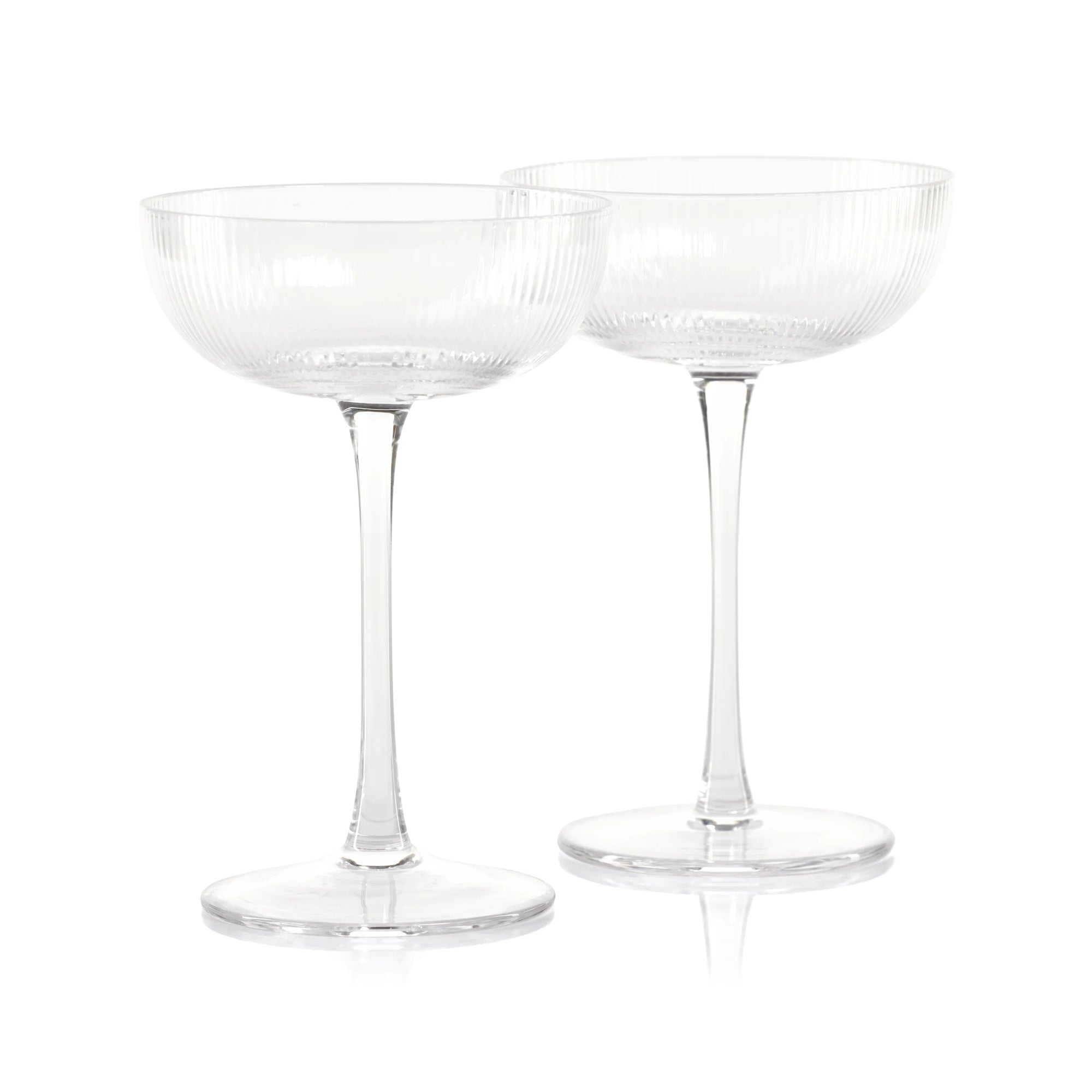 Textured Martini Glass S/2