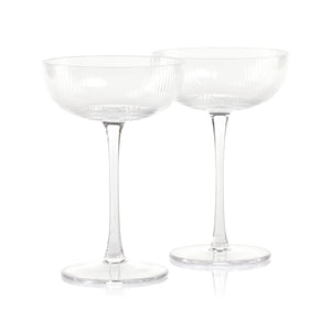 Textured Martini Glass S/2