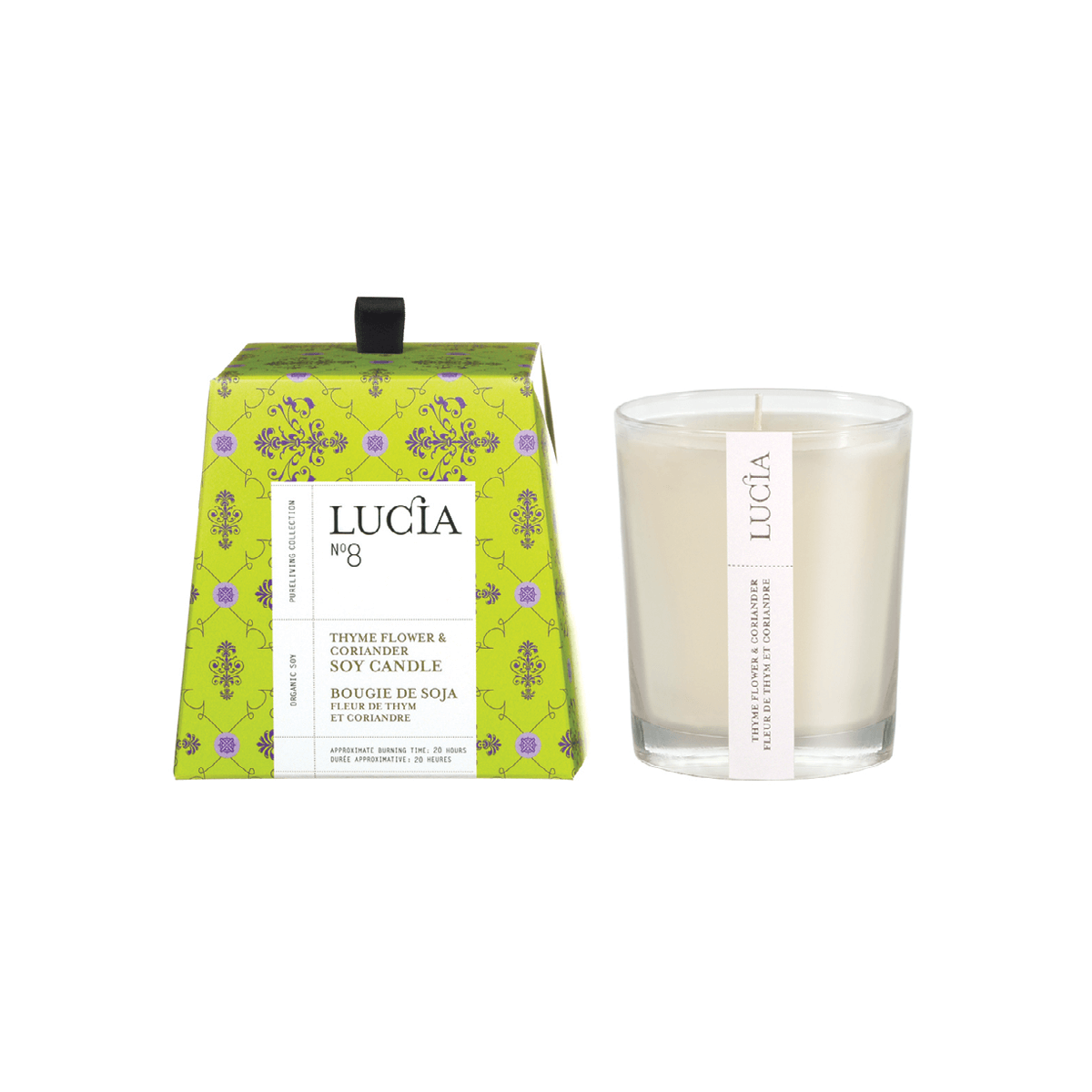 LUCIA N°8 Thyme Flower & Coriander Soy Candle