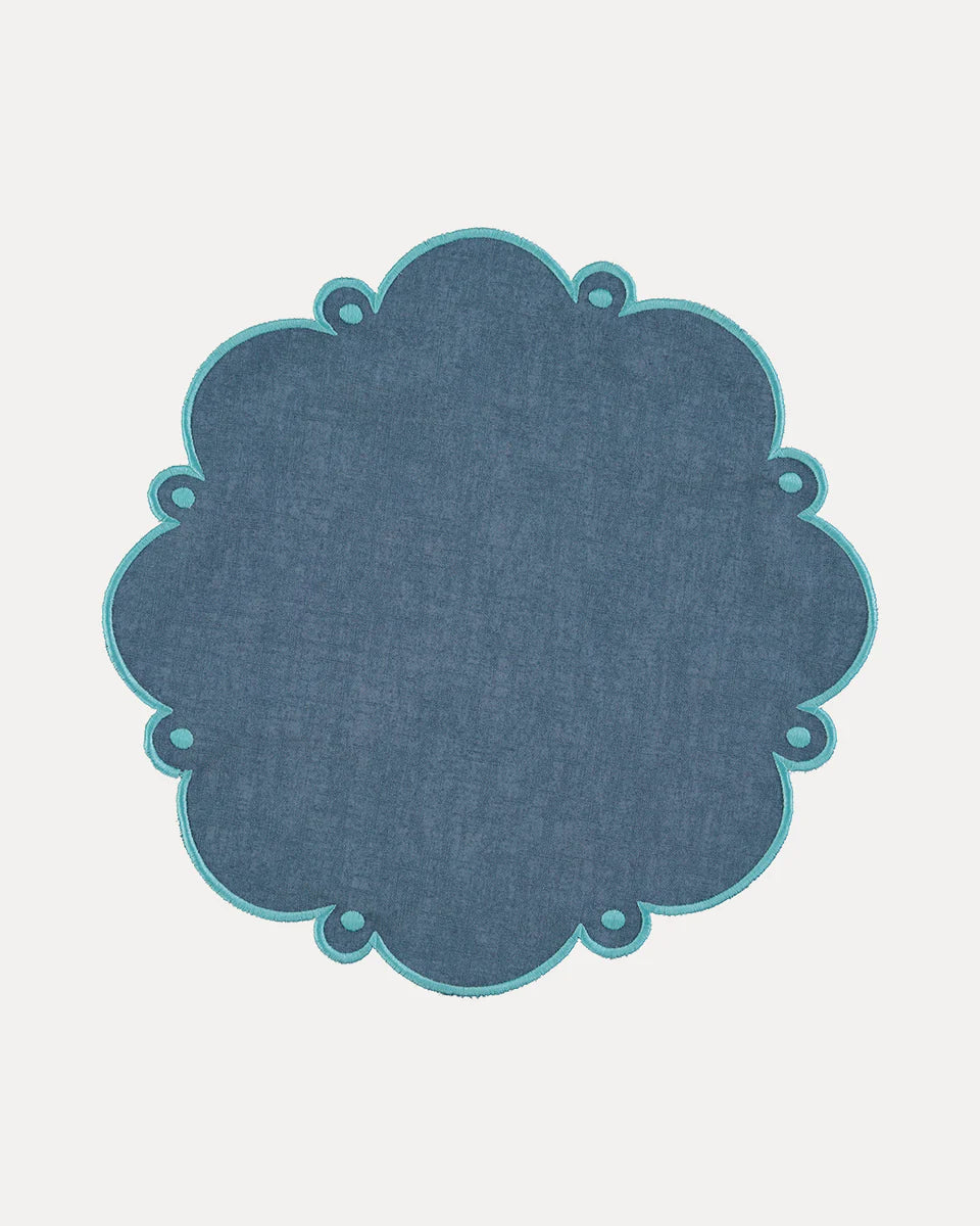 Viana Placemat in Dark Blue S/4