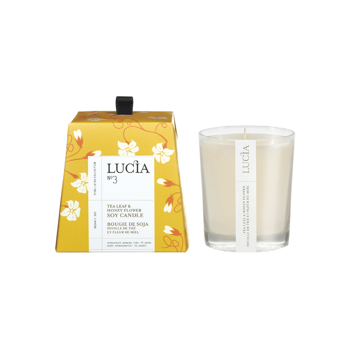 LUCIA N°3 Tea Leaf & Honey Flower Soy Candle