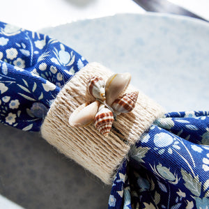 Seashell Napkin Rings S/4