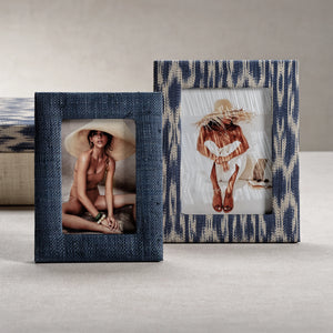 Blue & Natural Photo Frame