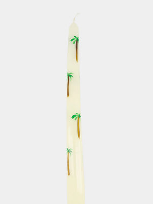 Palm Tree Taper Candles S/2