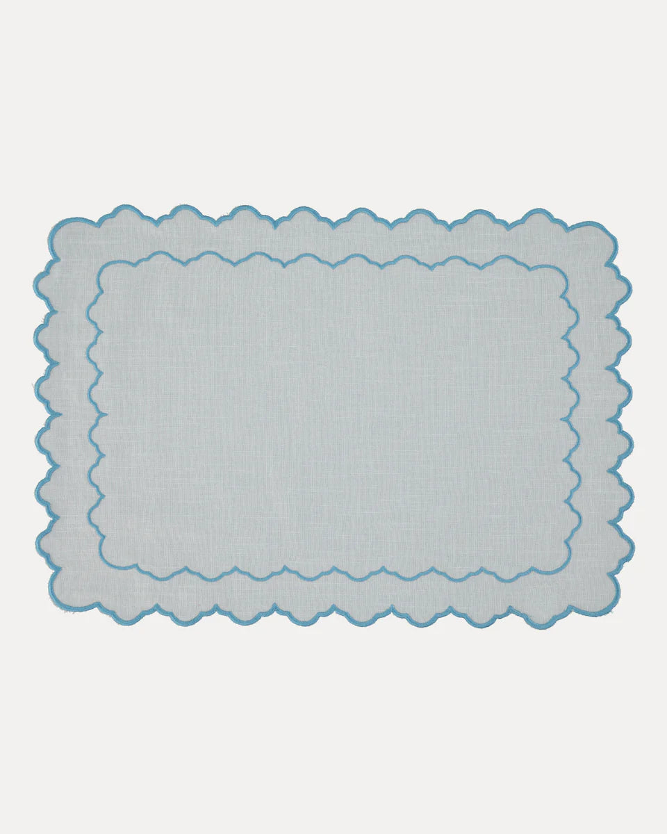 Esmeralda Placemat in Blue S/4