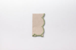 Gotas Napkin Beige & Green S/4