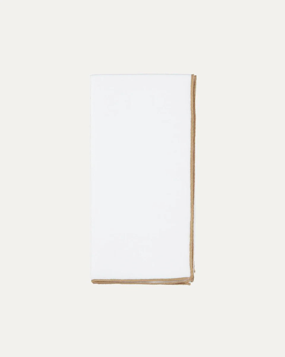 Linen Napkin with Beige S/4
