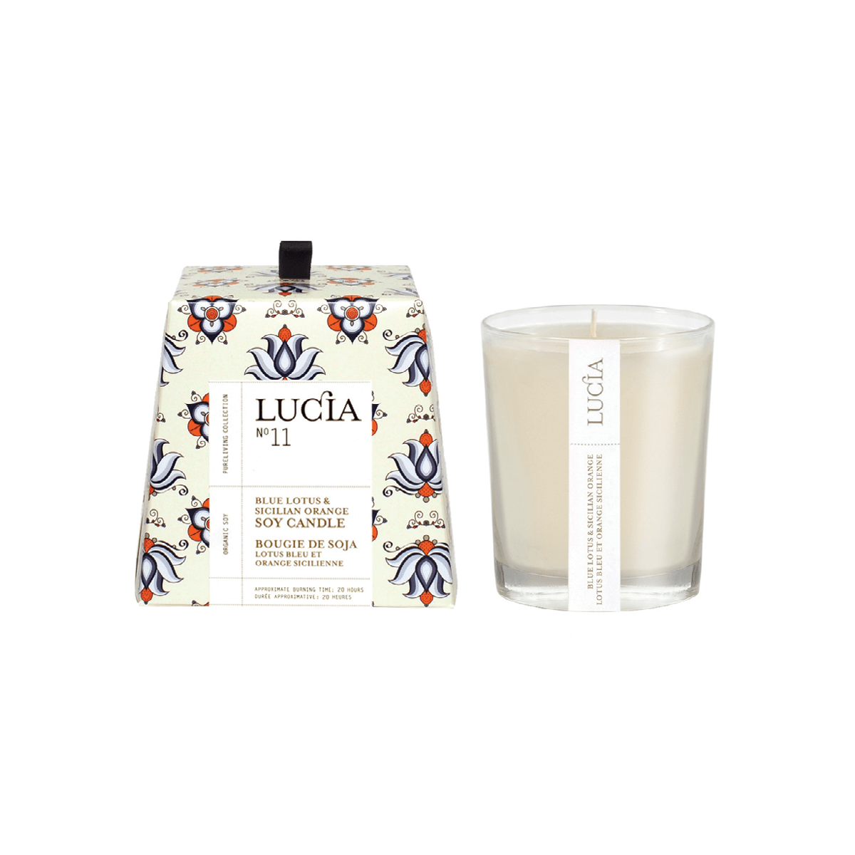 LUCIA N°11 Blue Lotus & Sicilian Orange Soy Candle
