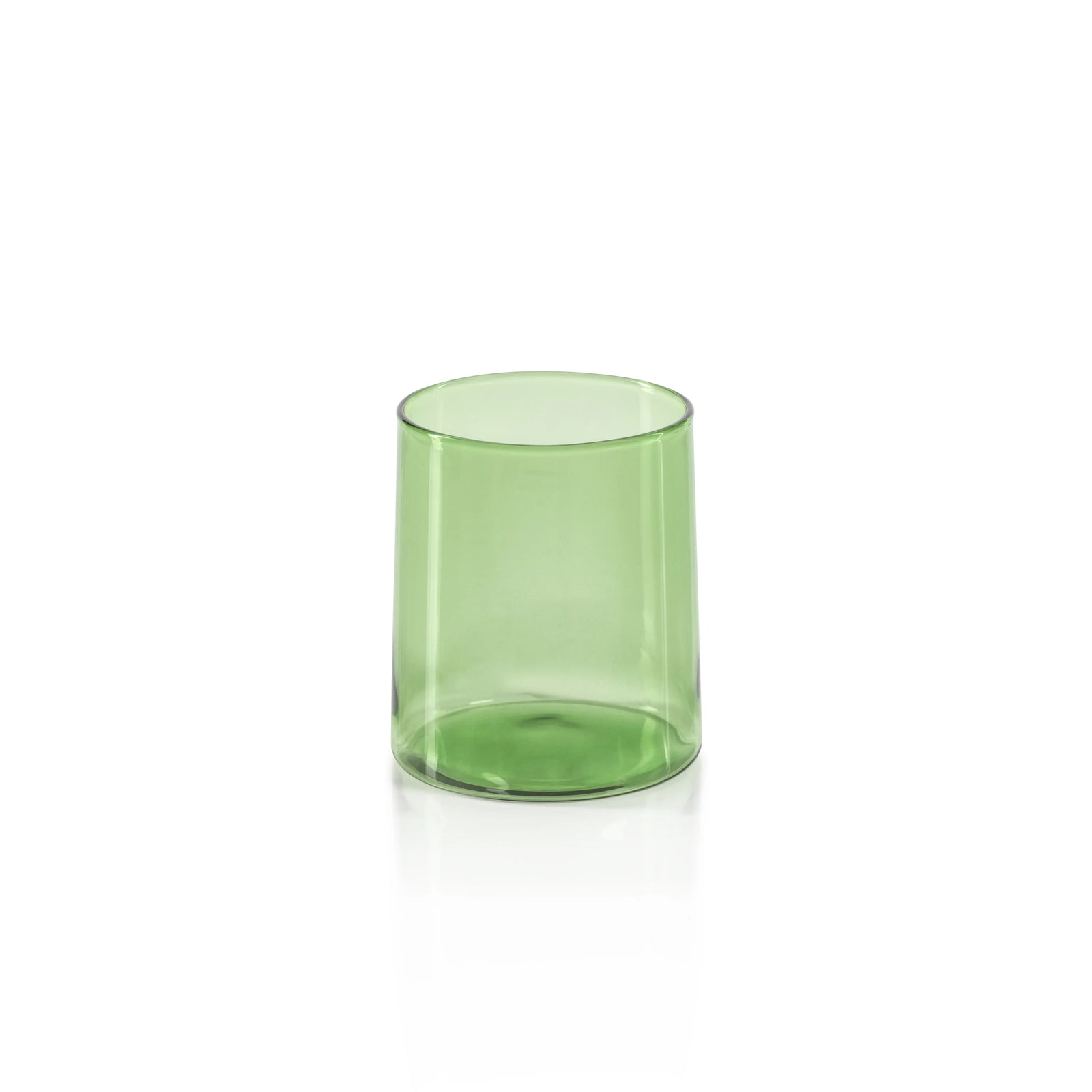 Green Glass Tumbler S/2