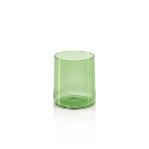 Green Glass Tumbler S/2