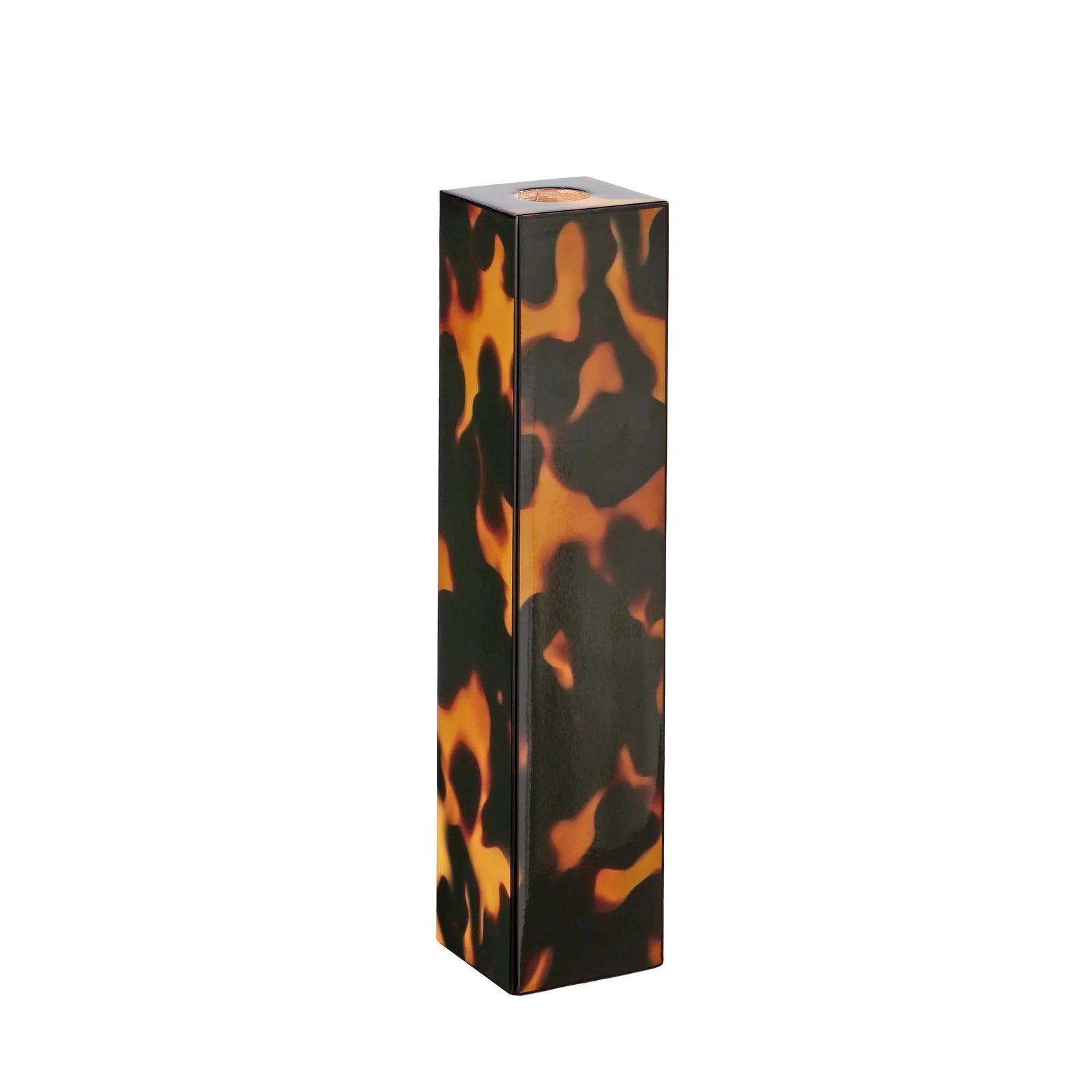 S/2 Tortoise Lacquered Taper Holders