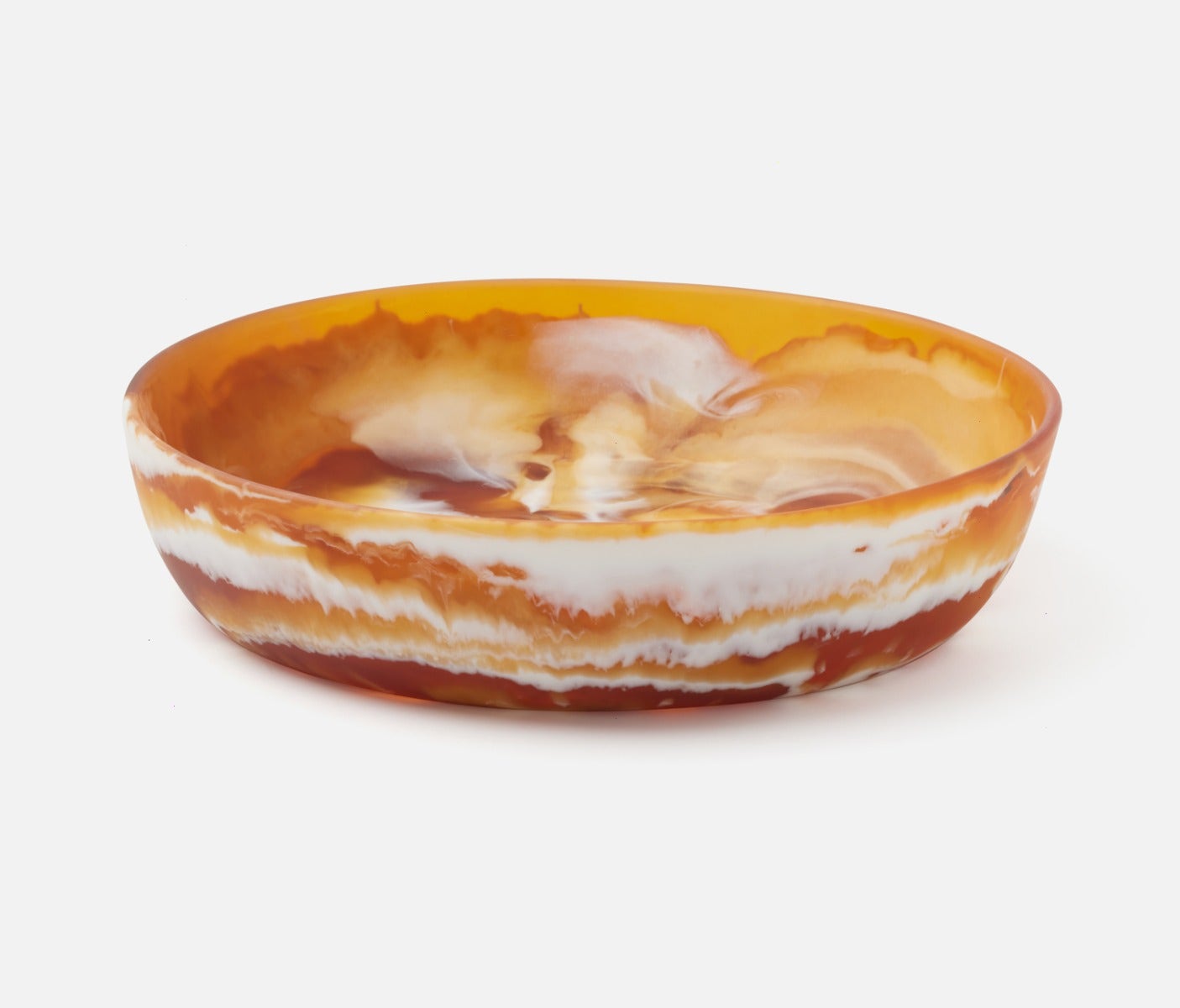 Hugo Amber Serving Bowl