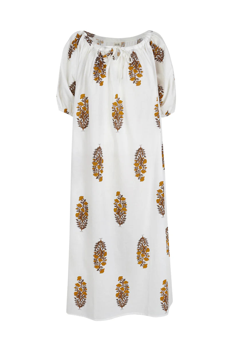 Justina Mustard Dress