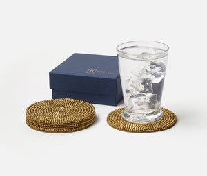 Aria Gold Round Coasters