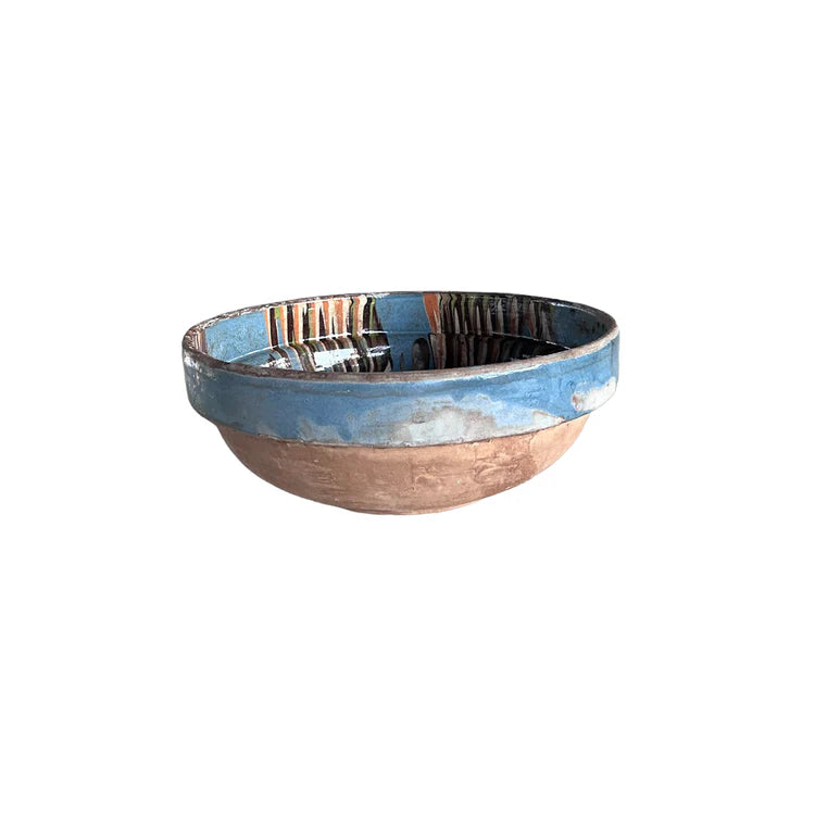 Marbleized Blue Bowl Large