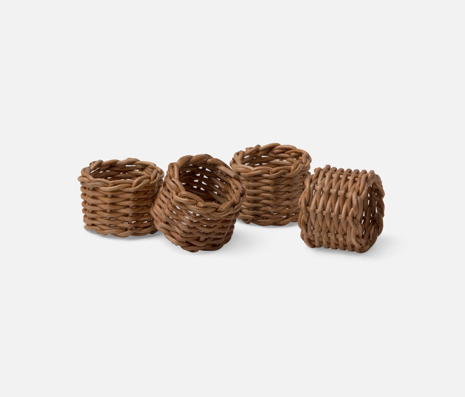 Hampton Rattan Napkin Ring S/4