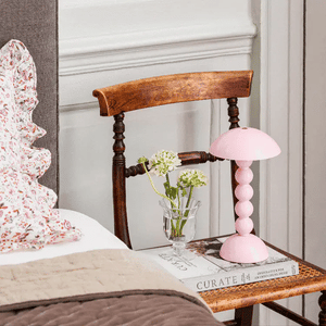 Pale Pink Lacquer Rechargeable Bobbin Lamp
