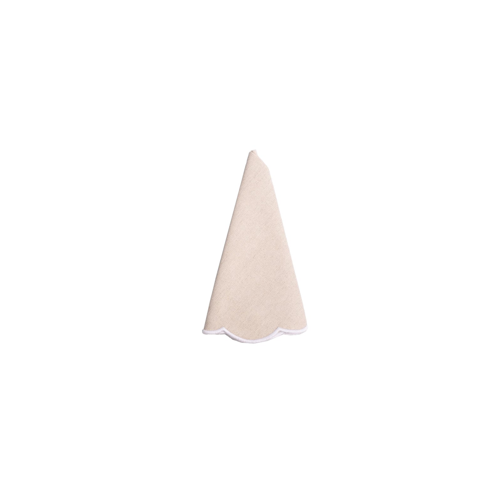 Belmonte Napkin Beige & White S/4