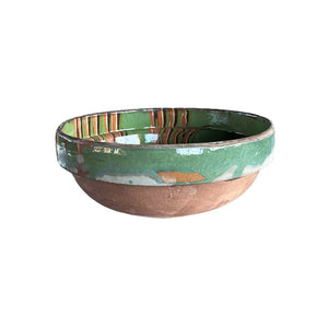 Marbleized Green Bowl Large