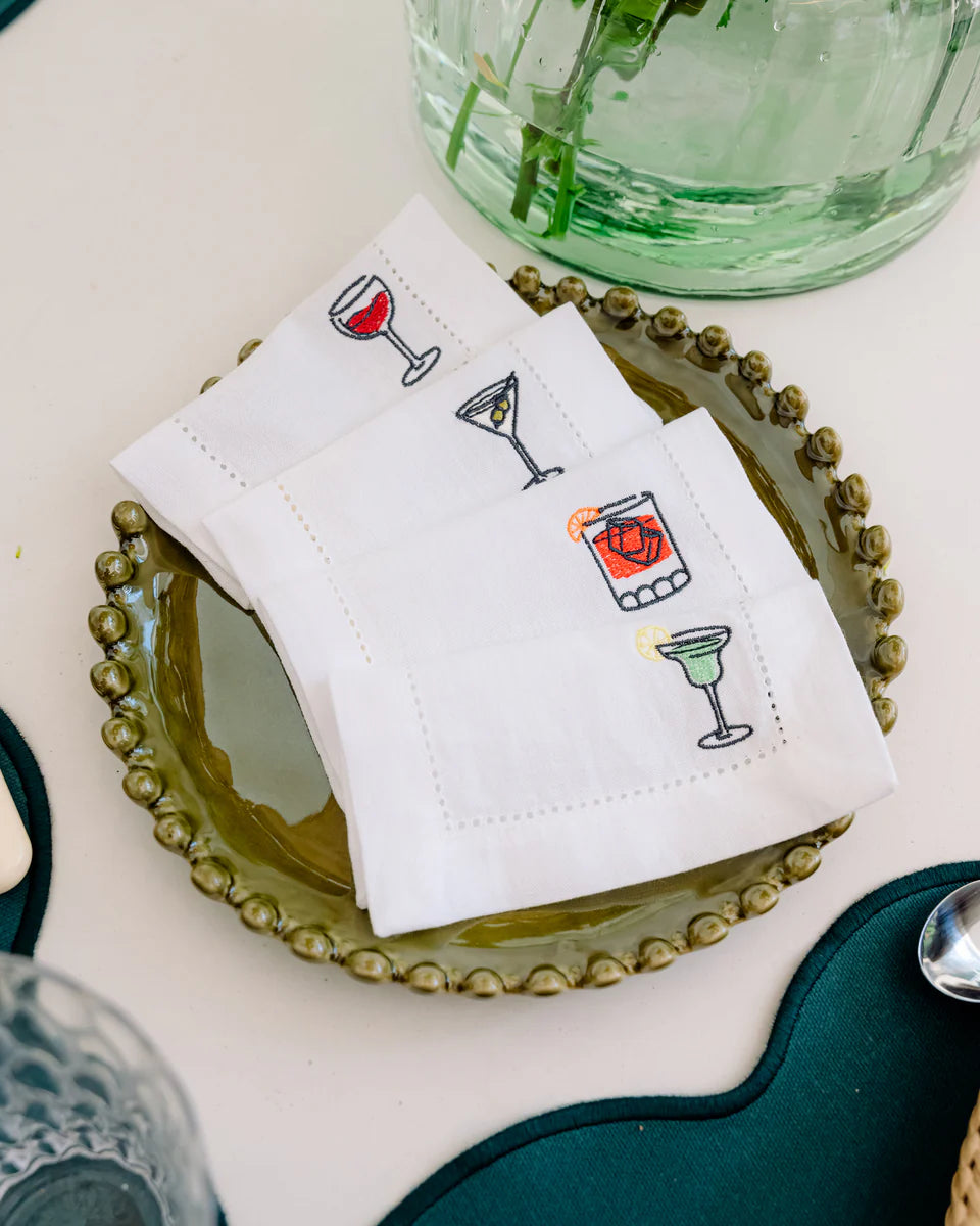 Cocktail Hour Napkins S/4