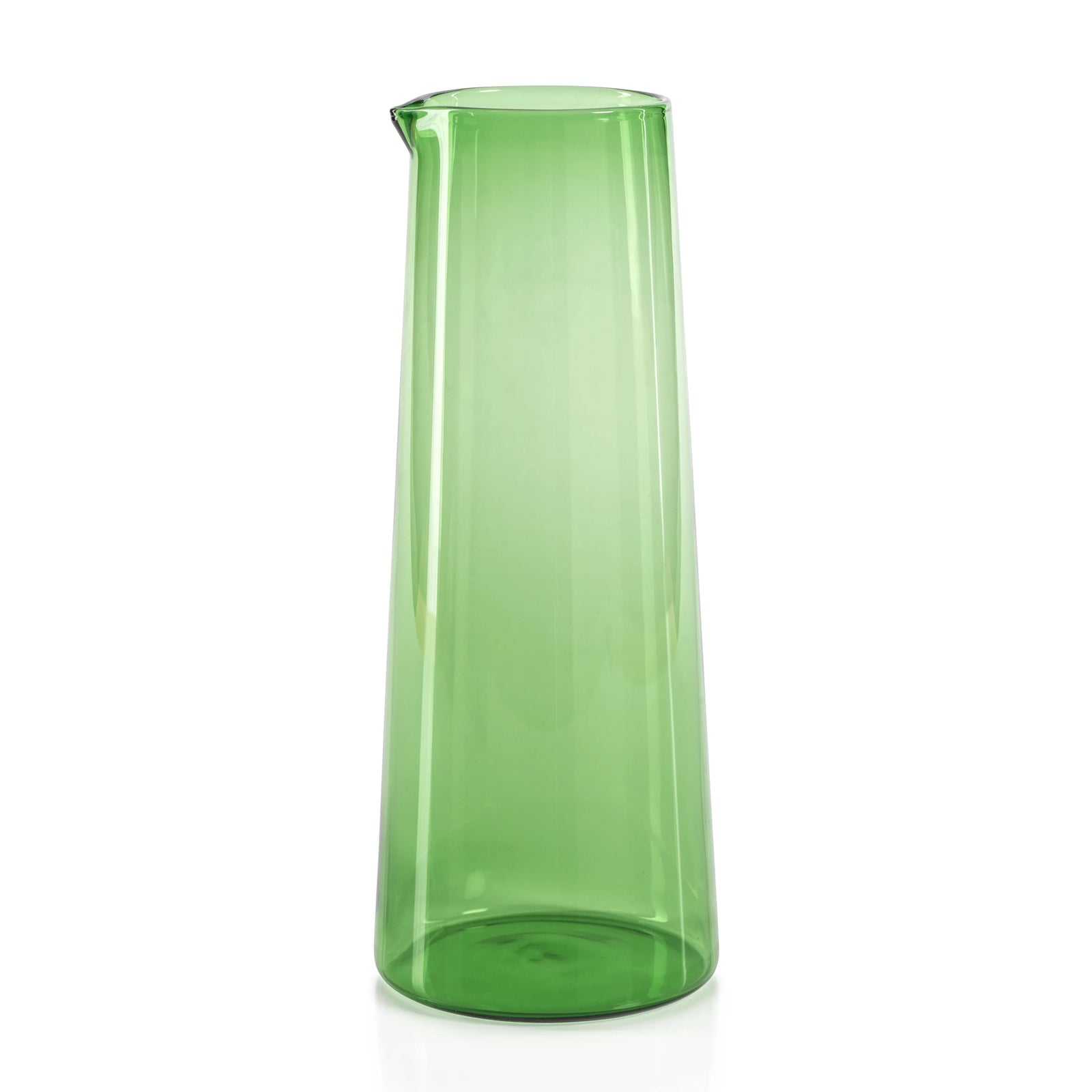 Green Glass Pitcher