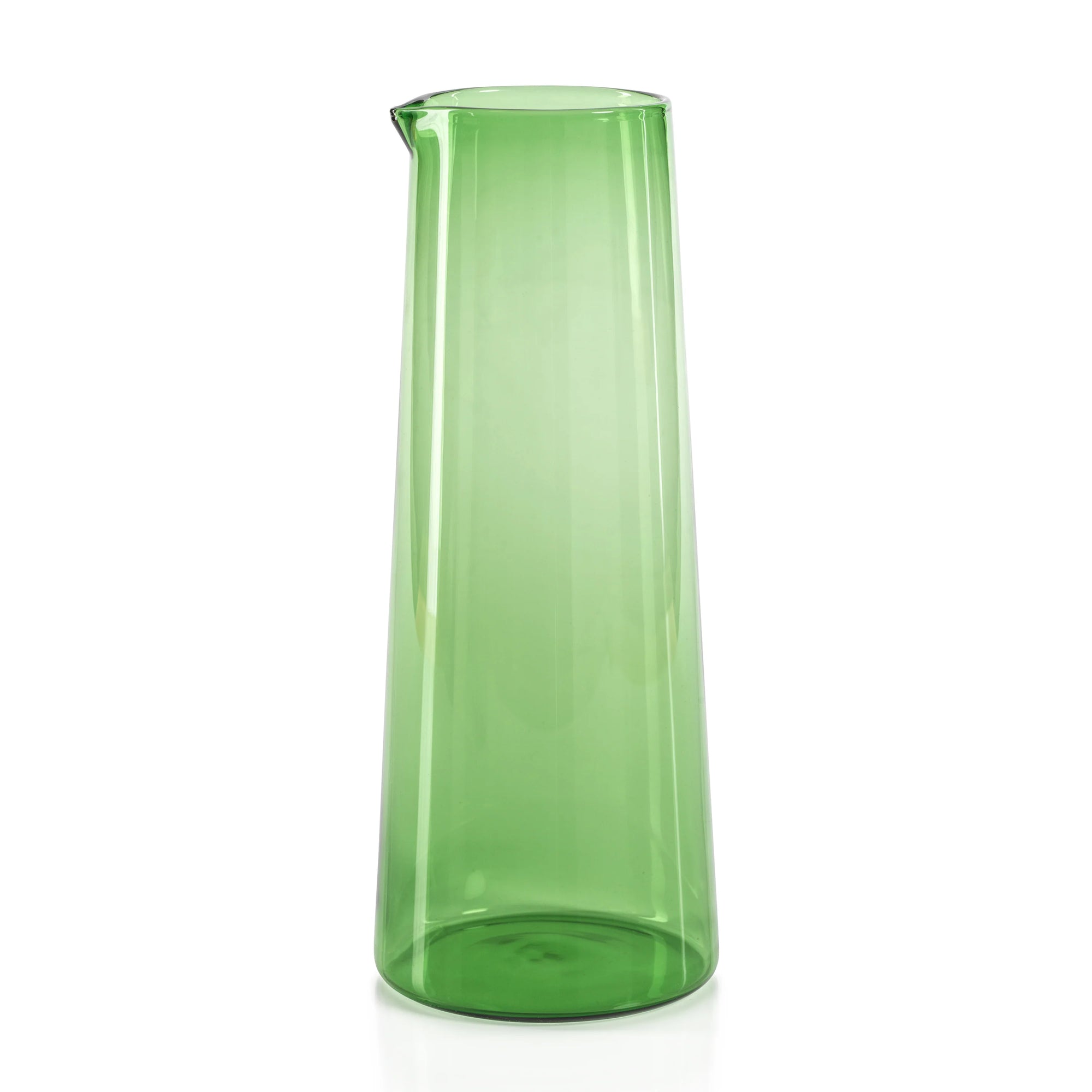 Green Glass Pitcher
