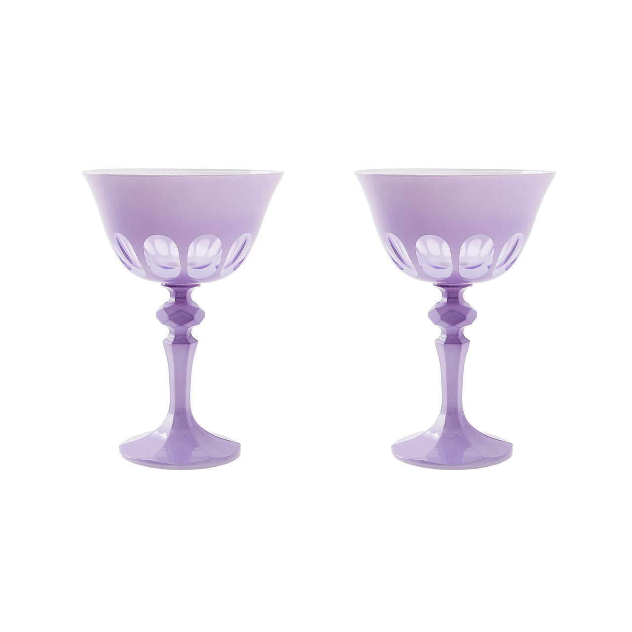 Rialto Glass Coupe S/2, Lupine