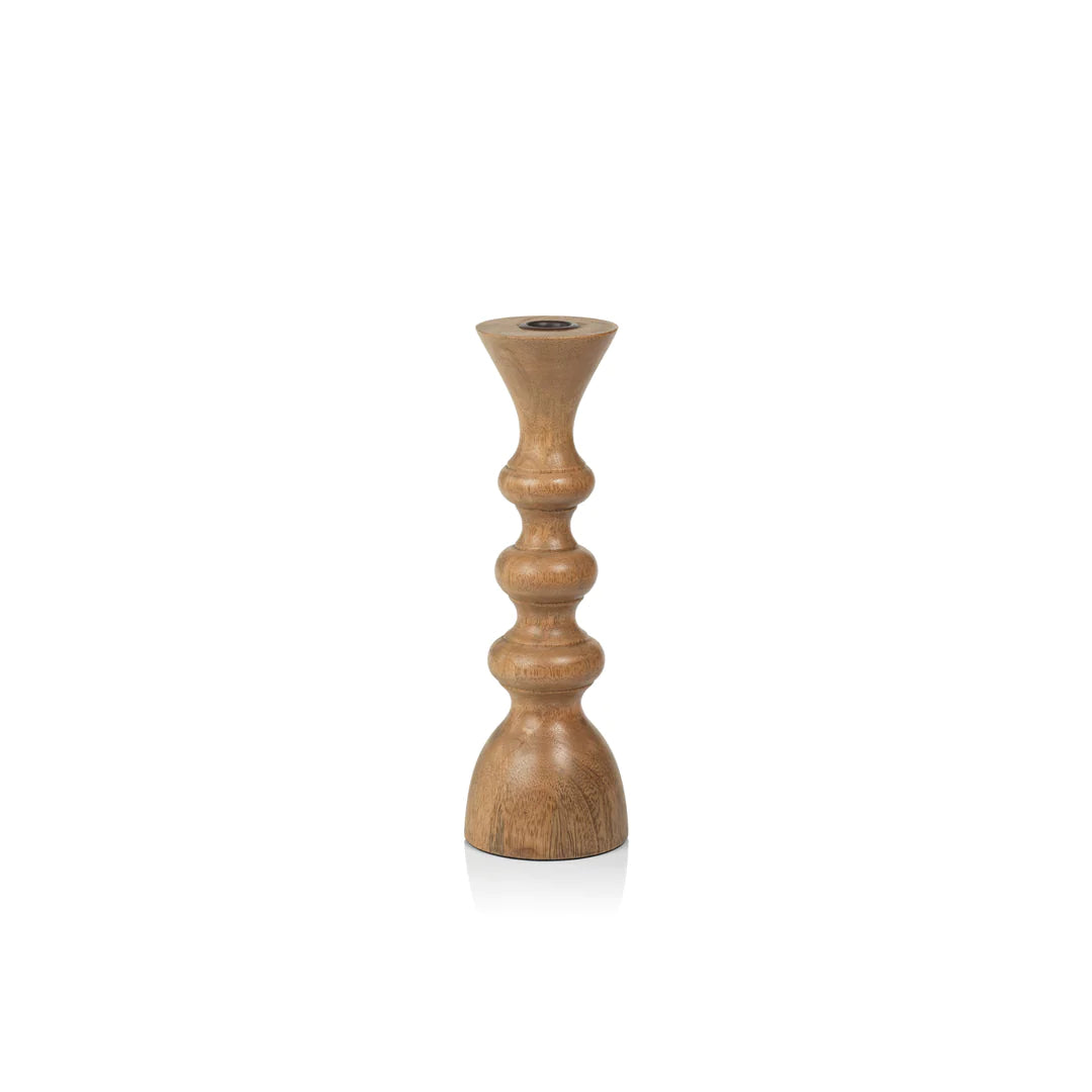 Sukhothai Mango Wood Taper Holder - Tall