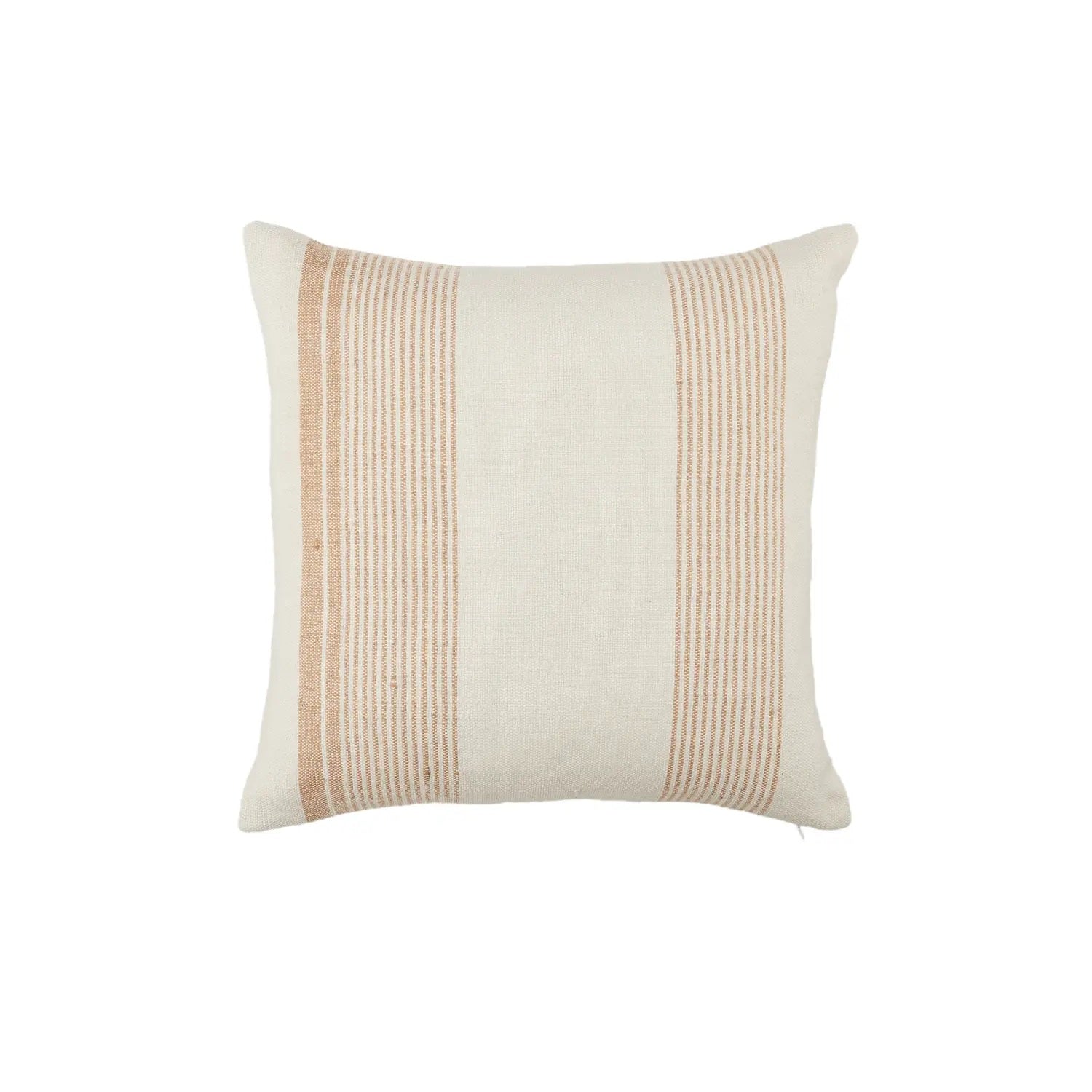 Apricot Striped Indoor/Outdoor Pillow